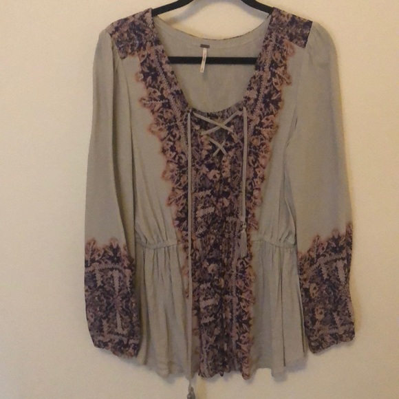 Free People Tops - free people patterned top